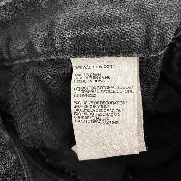 Tommy Hilfiger Spirit Skinny Women's size 12 Dark Wash Black Denim Jeans - Picture 5 of 5